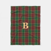 Baxter Clan Tartan Pset Fleece Blanket (Voorkant)