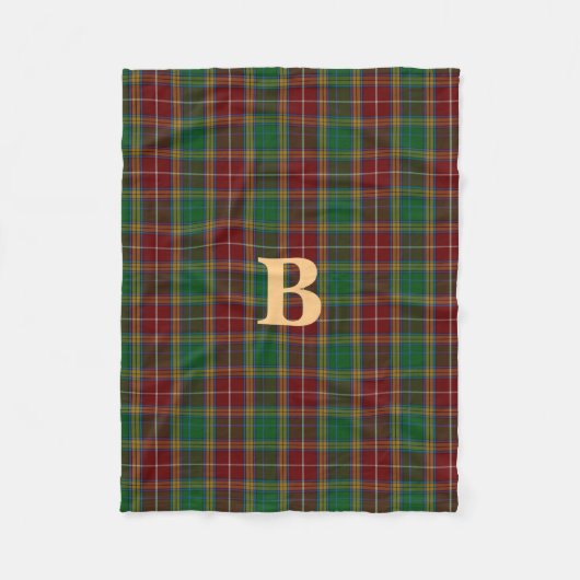 Baxter Clan Tartan Pset Fleece Blanket Deken (Voorkant)