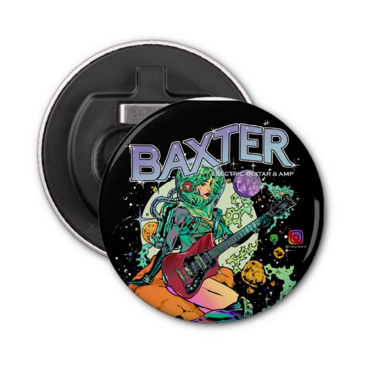 Baxter Cosmonaut Magnetic Bottle Opener (Voorkant)