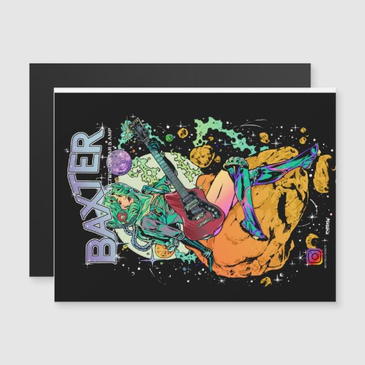 Baxter Cosmonaut Magnetic Card (Voorkant / Achterkant)