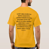 Baxter de schuld geven t-shirt (Achterkant)
