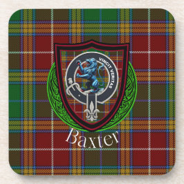 Baxter Schotse Clan Tartan & Crest Bier Onderzetter