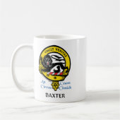 BAXTER Scottish Clan Crest Coffee Mok (Links)