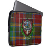 Baxter Scottish Clan Tartan and Crest Laptop Sleeve (Voorkant Rechts)