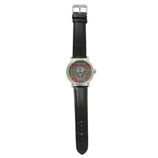 Baxter Scottish Clan Tartan & Crest Horloge (Vlak)