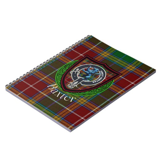 Baxter Scottish Clan Tartan & Crest Notitieboek (Linkerzijde)