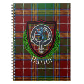 Baxter Scottish Clan Tartan & Crest Notitieboek (Voorkant)