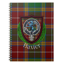 Baxter Scottish Clan Tartan & Crest Notitieboek