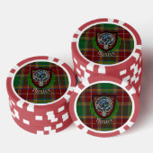 Baxter Scottish Clan Tartan & Crest Poker Chips (Opstapeling)