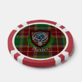 Baxter Scottish Clan Tartan & Crest Poker Chips (Enkel)