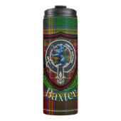 Baxter Scottish Clan Tartan & Crest Thermosbeker (Voorkant)