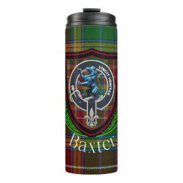 Baxter Scottish Clan Tartan & Crest Thermosbeker