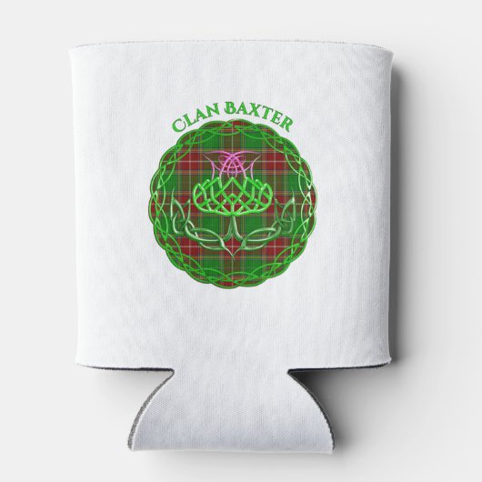 Baxter Scottish Tartan Celtic Thistle Blikjeskoeler (Achterkant)