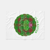 Baxter Scottish Tartan Celtic Thistle Fleece Deken (Voorkant (Horizontaal))