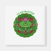 Baxter Scottish Tartan Celtic Thistle Magneet (Voorkant)