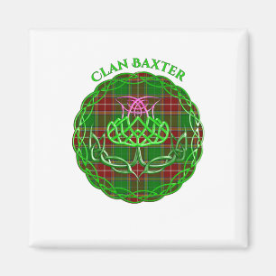 Baxter Scottish Tartan Celtic Thistle Magneet