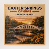 Baxter Springs Route 66 Kansas Spelavond Legpuzzel (Verticaal)