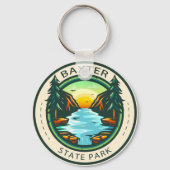 Baxter State Park Maine Badge Sleutelhanger (Voorkant)