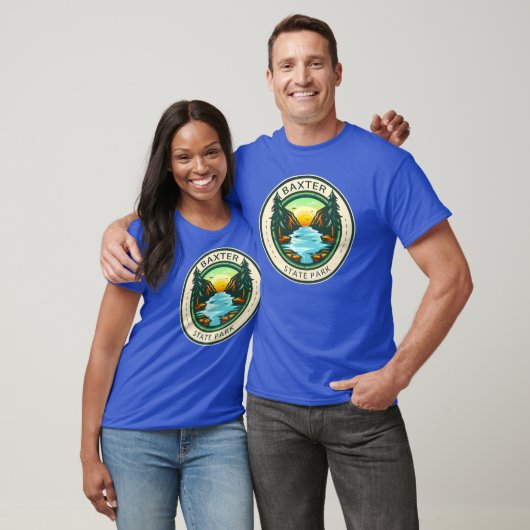 Baxter State Park Maine Badge T-shirt (Unisex)