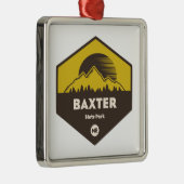 Baxter State Park Maine Metalen Ornament (Rechts)