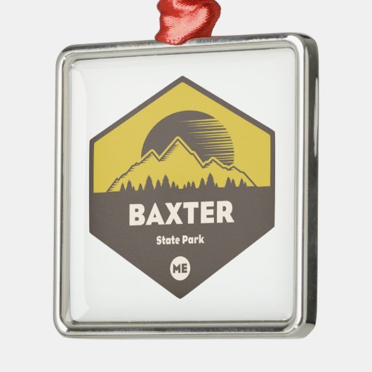 Baxter State Park Maine Metalen Ornament (Links)