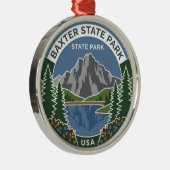 Baxter State Park Maine Metalen Ornament (Rechts)