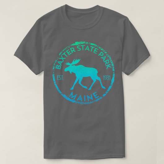 Baxter State Park Maine Moose Outdoor T-shirt (Design voorkant)