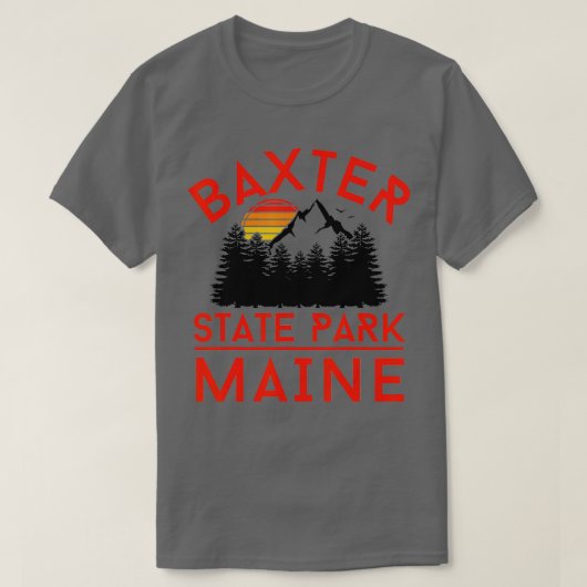 Baxter State Park Maine Mountains T-shirt (Design voorkant)