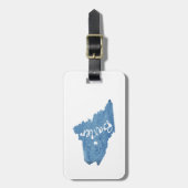 Baxter State Park Maine Wood Graan Bagagelabel (Voorkant verticaal)