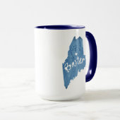 Baxter State Park Maine Wood Graan Mok (Voorkant rechts)