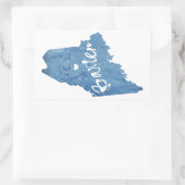 Baxter State Park Maine Wood Graan Rechthoekige Sticker (Tas)