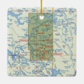 Baxter State Park ME Keramisch Ornament (Achterkant)