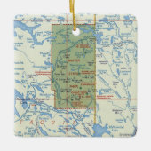 Baxter State Park ME Keramisch Ornament (Voorkant)