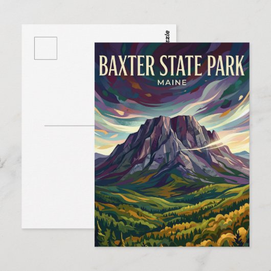 Baxter State Park VS Briefkaart (Voorkant / Achterkant)