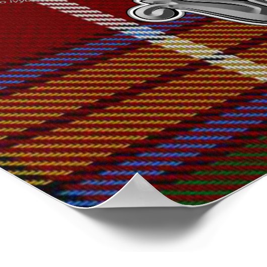 Baxter Tartan & Badge Poster (Hoek)