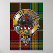 Baxter Tartan & Badge Poster (Voorkant)