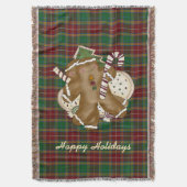 Baxter Tartan Holiday Pset Blanket Deken (Voorkant Verticaal)