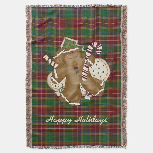 Baxter Tartan Holiday Pset Blanket Deken (Voorkant Verticaal)
