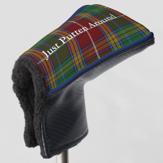 Baxter Tartan Plaid Putter Hoesje Golfheadcover (3/4 voorkant)
