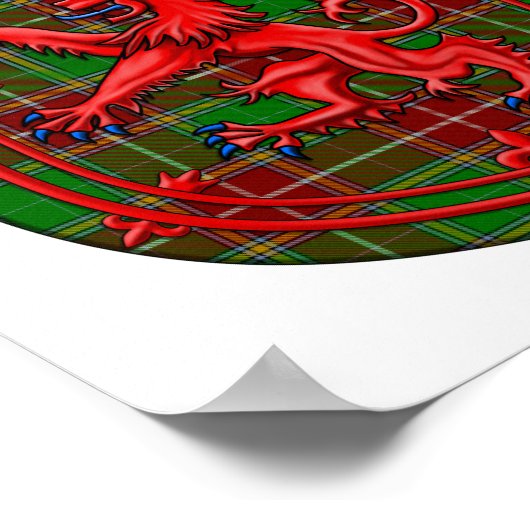 Baxter Tartan Scottish Play Lion Rampant Poster (Hoek)