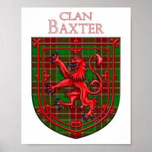 Baxter Tartan Scottish Play Lion Rampant Poster