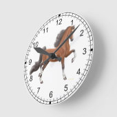Bay American Saddlebred Horse Wall klok (Hoek)