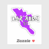 Bay Area 51 Vinyl Sticker (Vel)
