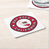 Bay Area California Kartonnen Onderzetters (Schuin)