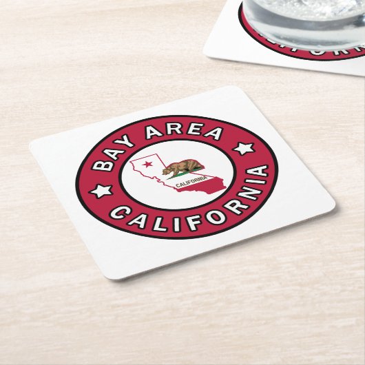 Bay Area California Kartonnen Onderzetters (Schuin)