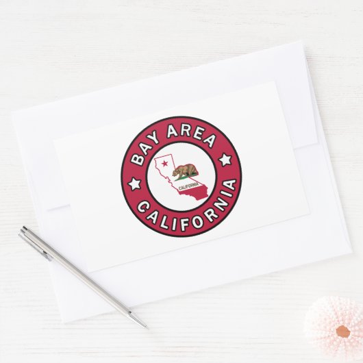 Bay Area California Rechthoekige Sticker (Envelop)
