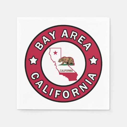 Bay Area California Servetten (Voorkant)