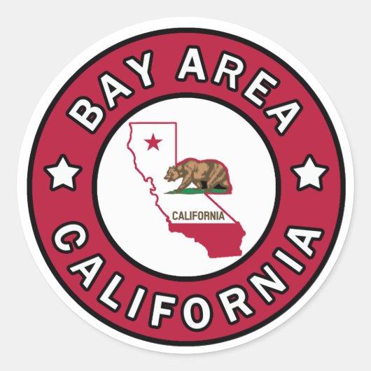 Bay Area California sticker (Voorkant)