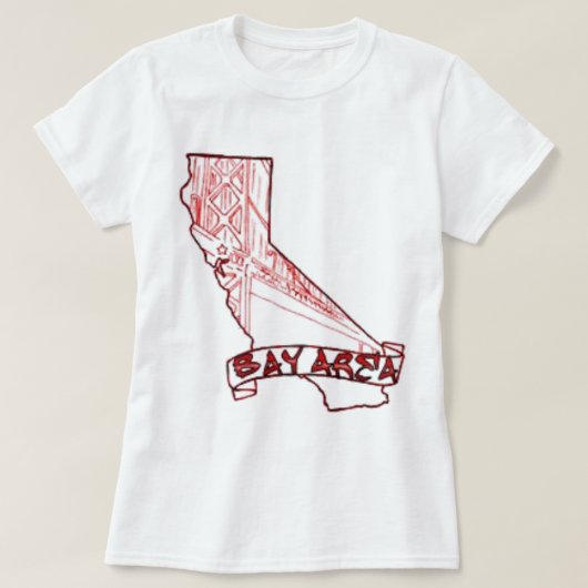 Bay Area California T-shirt (Design voorkant)