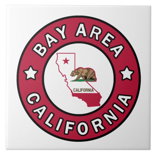 Bay Area California Tegeltje (Voorkant)